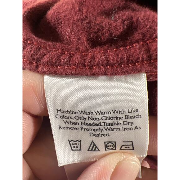 Eddie Bauer Men's Outdoor Outfitter Double Pocket L/S Shirt, Burgundy, Size: XL - Picture 7 of 8